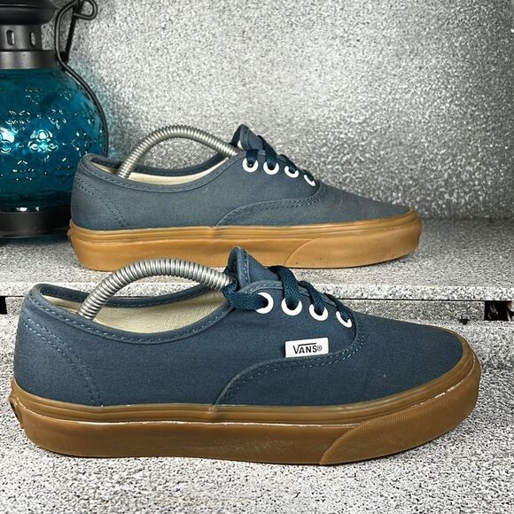 Vans Gum Authentic Reflecting Pond Navy Sneakers Shoes Size 6 - Picture 2 of 8